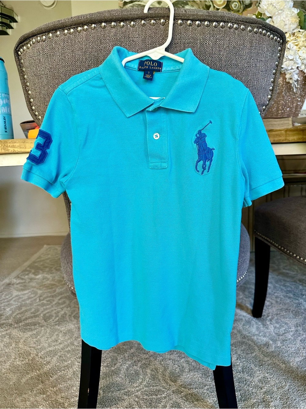 Polo by Ralph Lauren Boys' Turquoise Blue Logo Polo Shirt